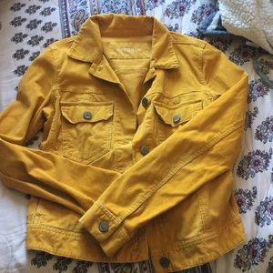 Yellow corduroy gap jacket
